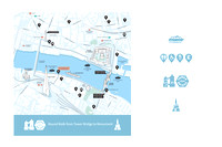 Tower Bridge Map.  (Gallery 23)